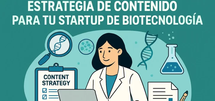 Cómo desarrollar una estrategia de contenido para tu startup de biotecnología