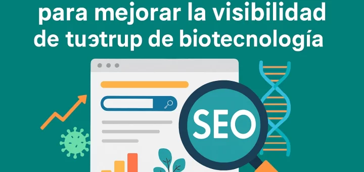 Cómo utilizar el SEO para mejorar la visibilidad de tu startup de biotecnología