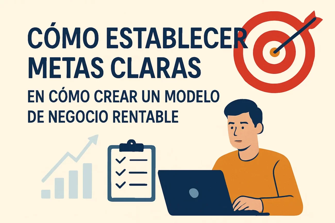 cómo establecer metas claras en Cómo crear un modelo de negocio rentable