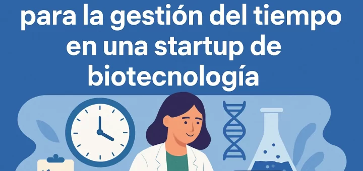 Las mejores prácticas para la gestión del tiempo en una startup de biotecnología