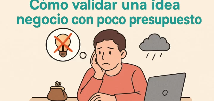 desventajas de Cómo validar una idea de negocio con poco presupuesto