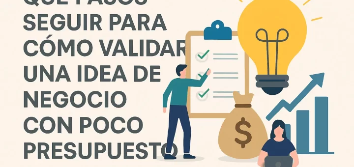 qué pasos seguir para Cómo validar una idea de negocio con poco presupuesto