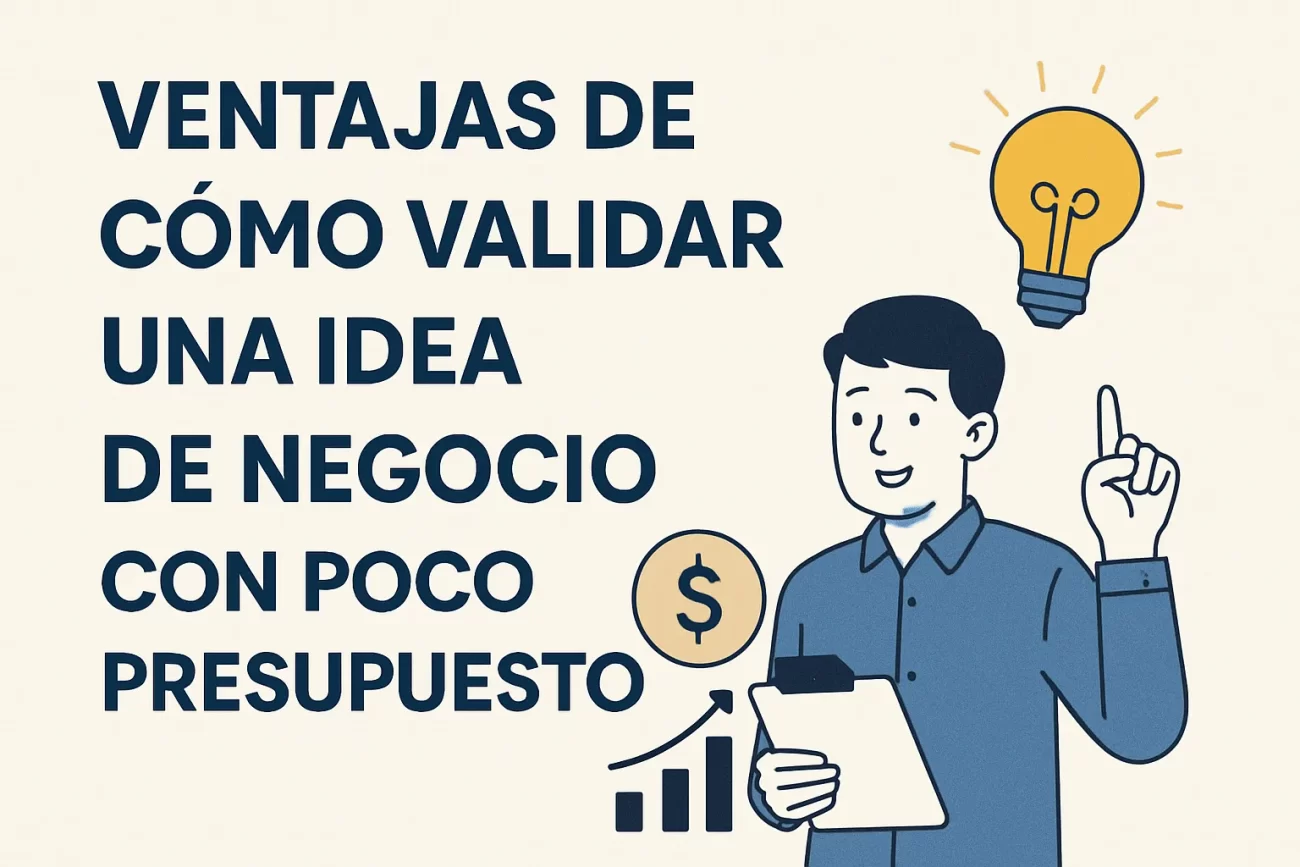 ventajas de Cómo validar una idea de negocio con poco presupuesto