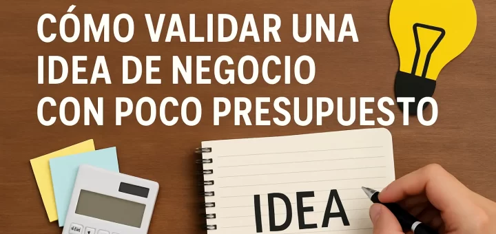 consejos de expertos para Cómo validar una idea de negocio con poco presupuesto