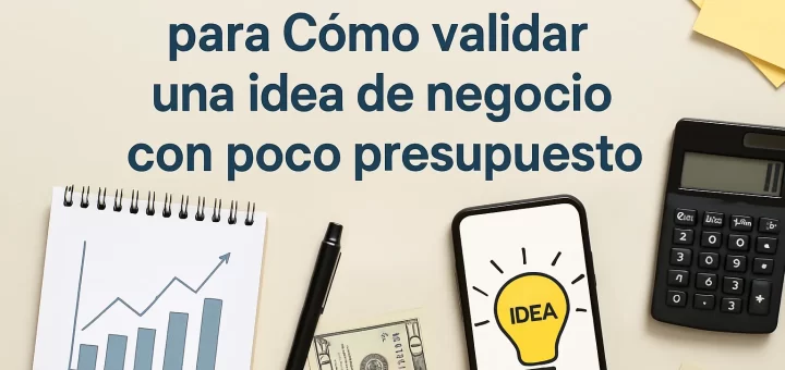 qué recursos necesitas para Cómo validar una idea de negocio con poco presupuesto