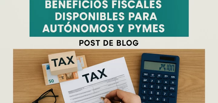 Cómo aprovechar los beneficios fiscales disponibles para autónomos y pymes