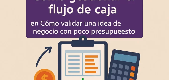 cómo gestionar el flujo de caja en Cómo validar una idea de negocio con poco presupuesto