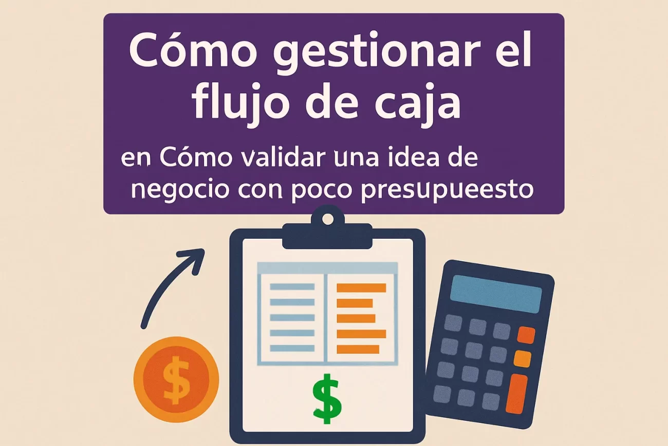 cómo gestionar el flujo de caja en Cómo validar una idea de negocio con poco presupuesto