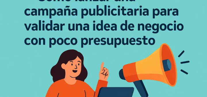 cómo lanzar una campaña publicitaria para Cómo validar una idea de negocio con poco presupuesto