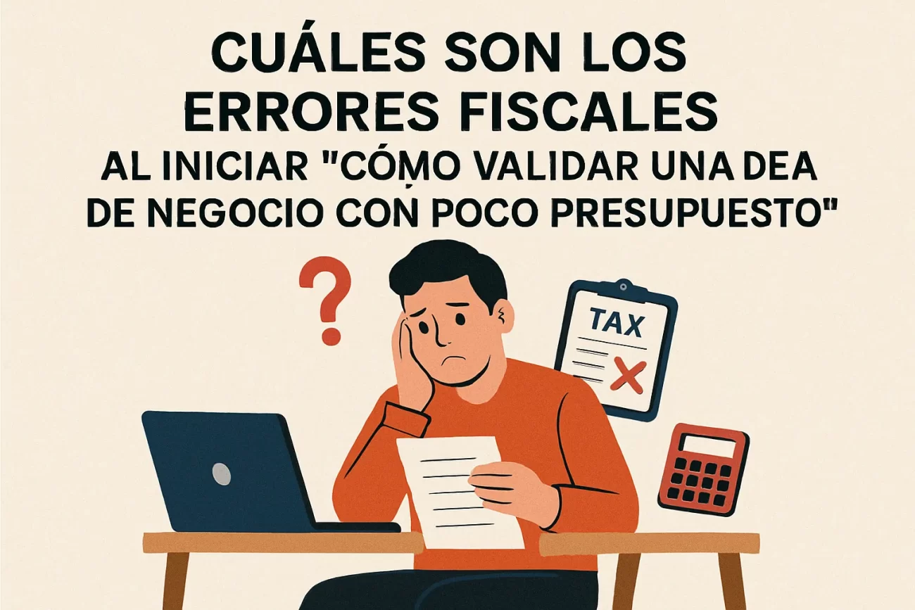 cuales-son-los-errores-fiscales-al-iniciar-Como-validar-una-idea-de-negocio-con-poco-presupuesto | Negocios10.Com cuáles son los errores fiscales al iniciar Cómo validar una idea de negocio con poco presupuesto