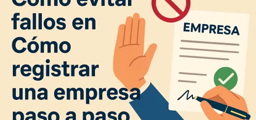 cómo evitar fallos en Cómo registrar una empresa paso a paso