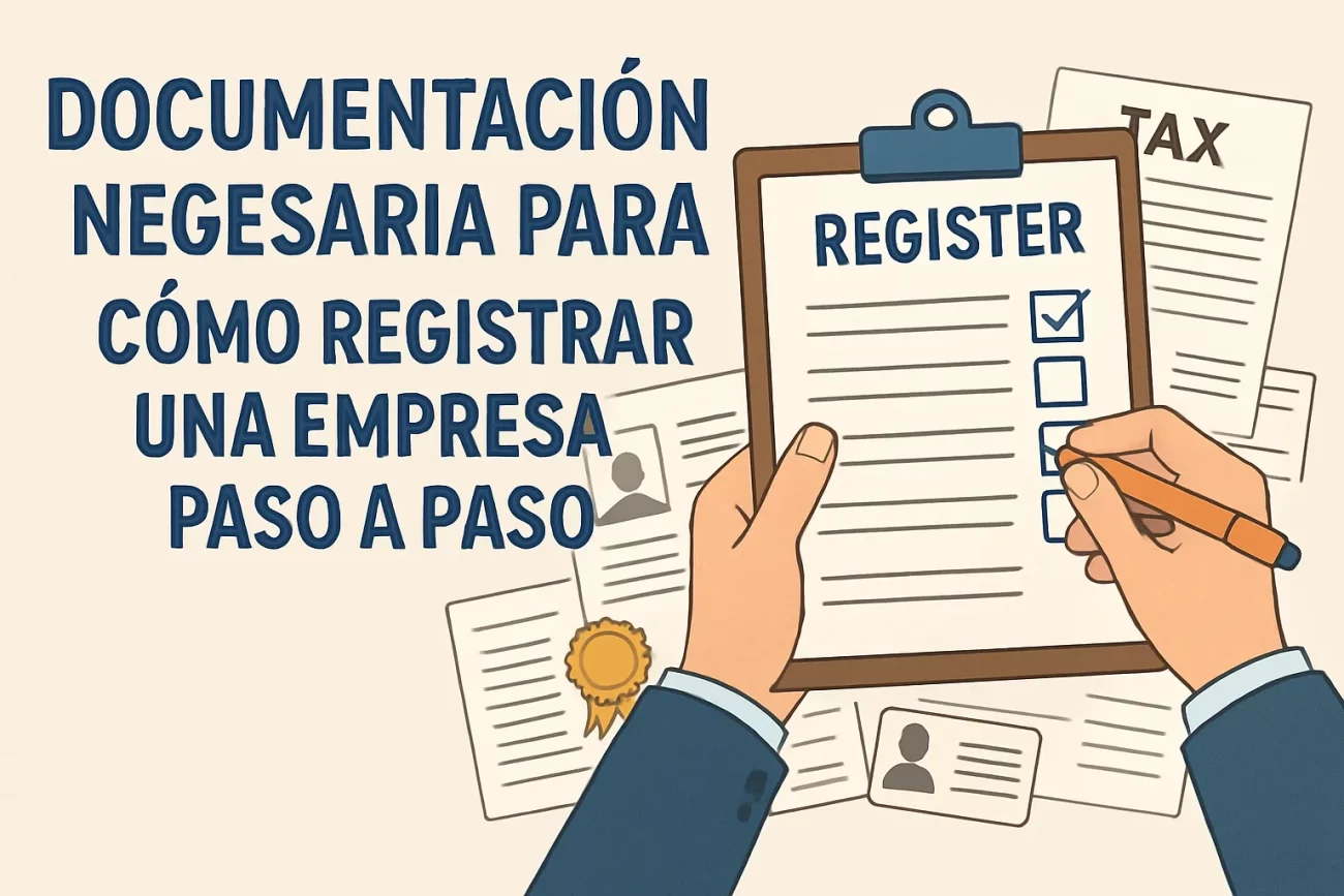 documentación necesaria para Cómo registrar una empresa paso a paso