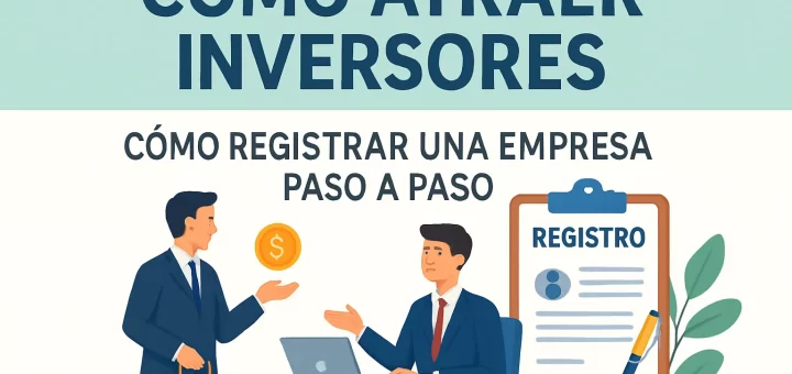 cómo atraer inversores para Cómo registrar una empresa paso a paso