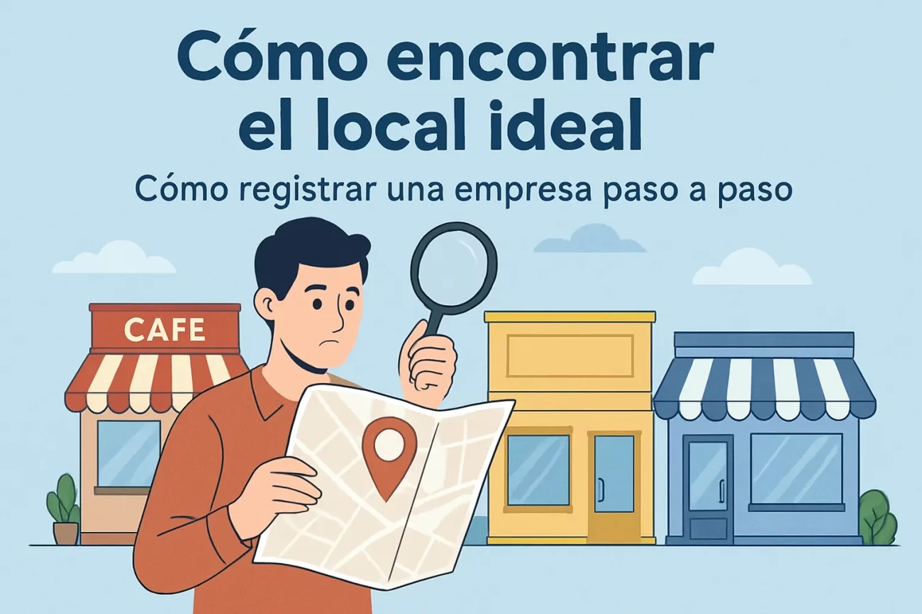 cómo encontrar el local ideal para Cómo registrar una empresa paso a paso