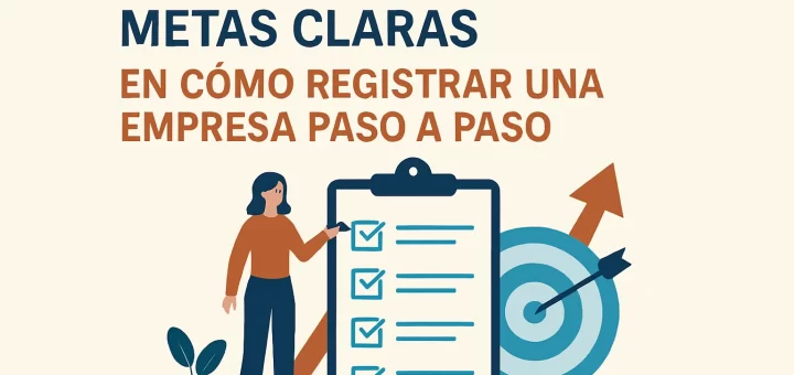 cómo establecer metas claras en Cómo registrar una empresa paso a paso