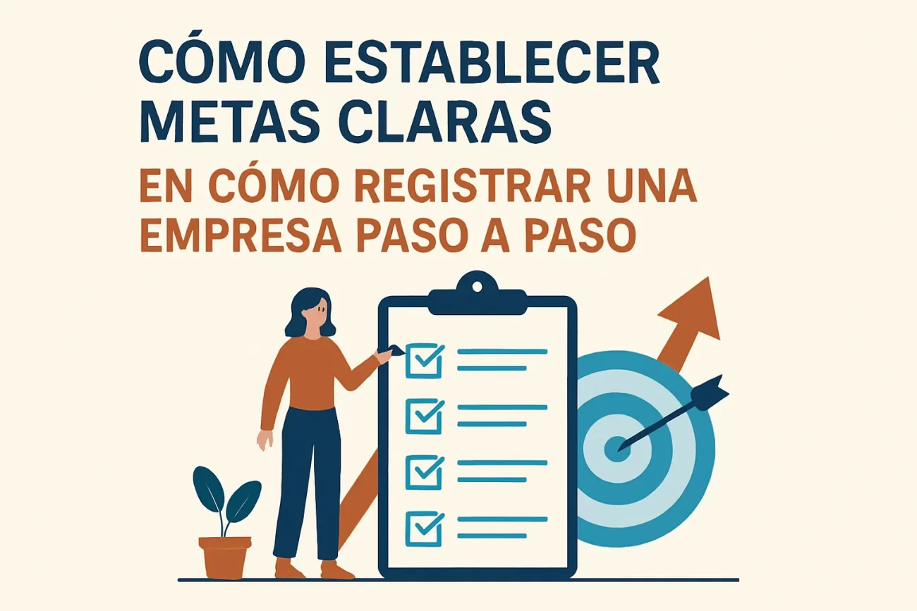 cómo establecer metas claras en Cómo registrar una empresa paso a paso