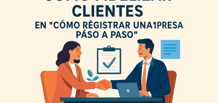cómo fidelizar clientes en Cómo registrar una empresa paso a paso