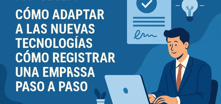 cómo adaptar a las nuevas tecnologías Cómo registrar una empresa paso a paso