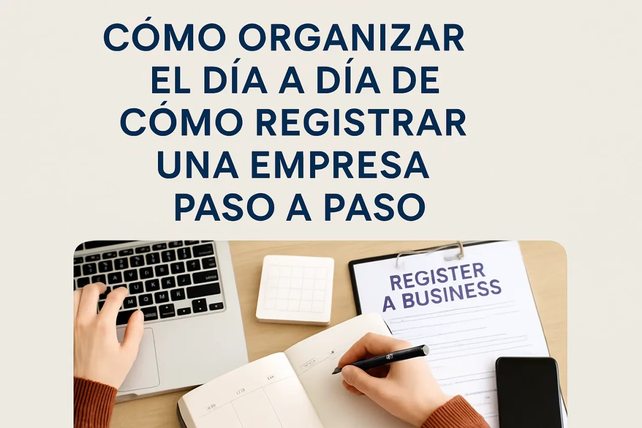 cómo organizar el día a día de Cómo registrar una empresa paso a paso
