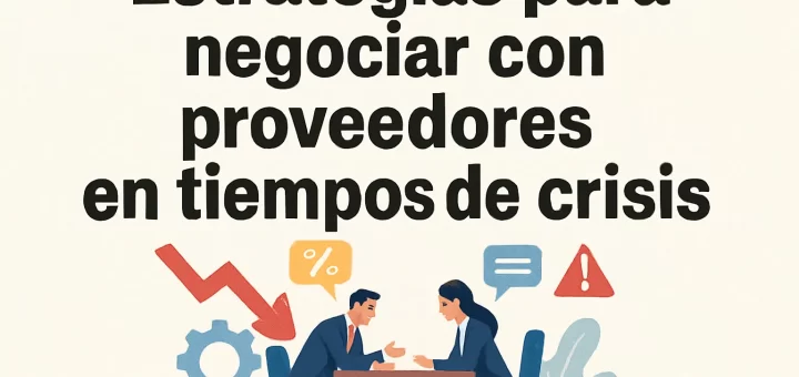 Estrategias para negociar con proveedores en tiempos de crisis