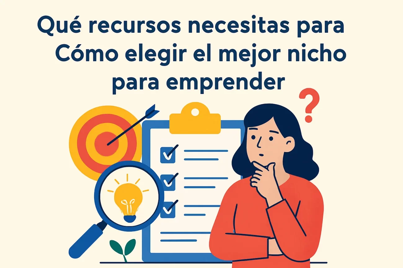 qué recursos necesitas para Cómo elegir el mejor nicho para emprender