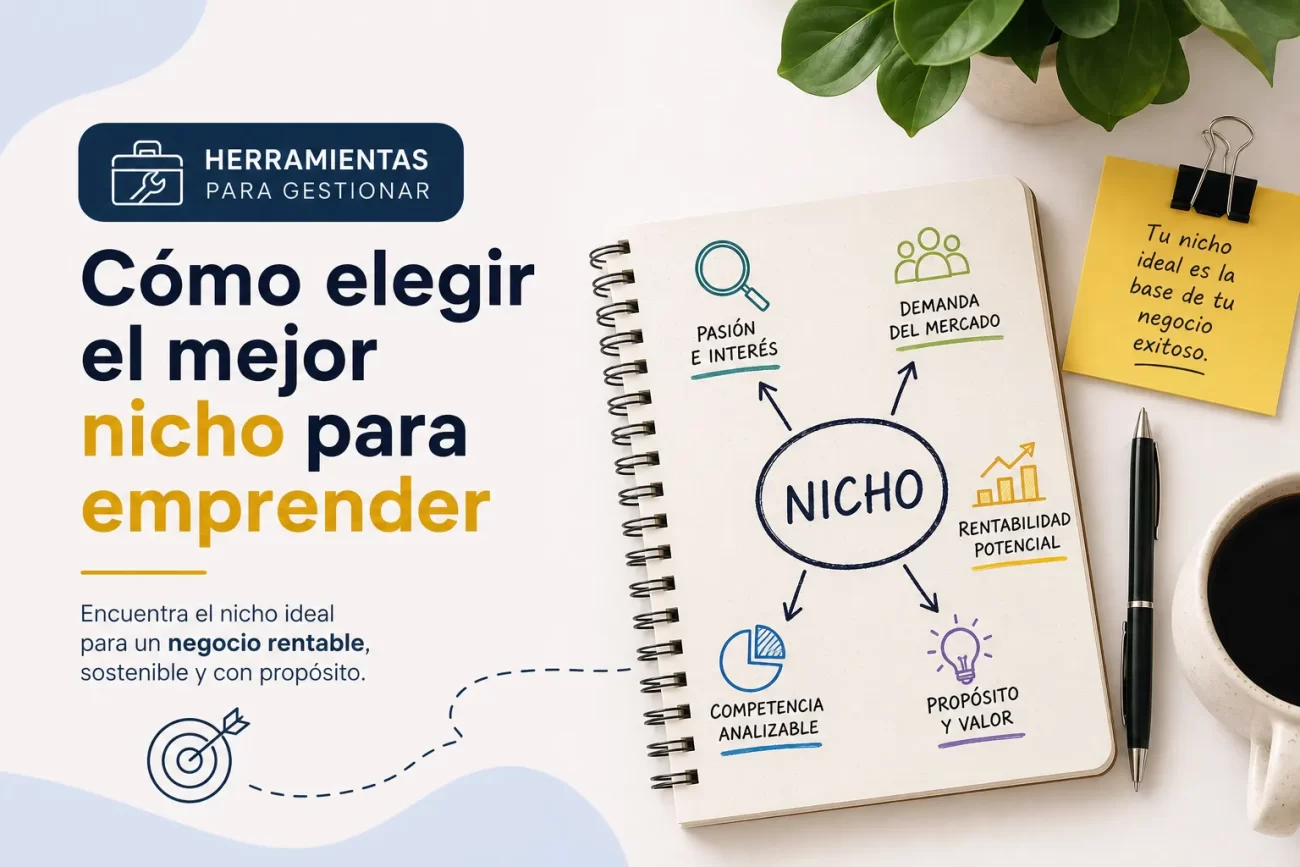 herramientas para gestionar Cómo elegir el mejor nicho para emprender