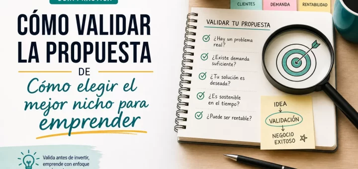 cómo validar la propuesta de Cómo elegir el mejor nicho para emprender