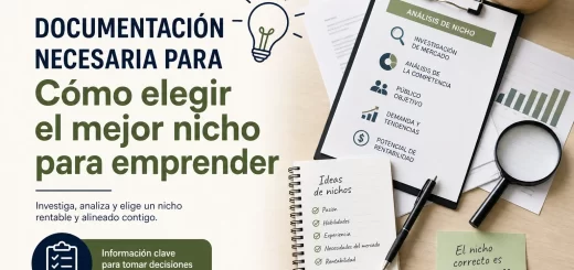 documentación necesaria para Cómo elegir el mejor nicho para emprender