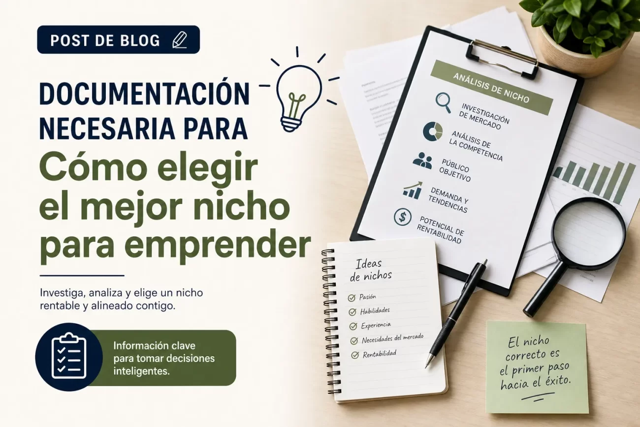 documentacion-necesaria-para-Como-elegir-el-mejor-nicho-para-emprender | Negocios10.Com documentación necesaria para Cómo elegir el mejor nicho para emprender