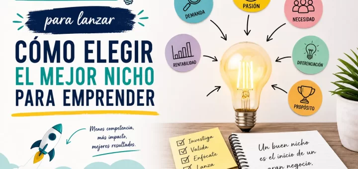 ideas creativas para lanzar Cómo elegir el mejor nicho para emprender