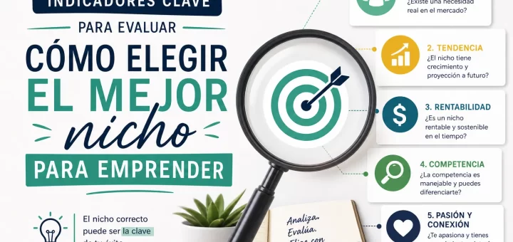 indicadores clave para evaluar Cómo elegir el mejor nicho para emprender