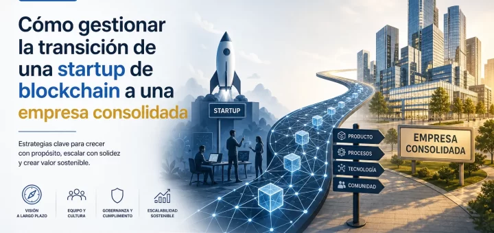 Cómo gestionar la transición de una startup de blockchain a una empresa consolidada