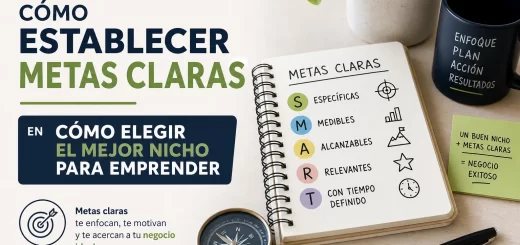 cómo establecer metas claras en Cómo elegir el mejor nicho para emprender