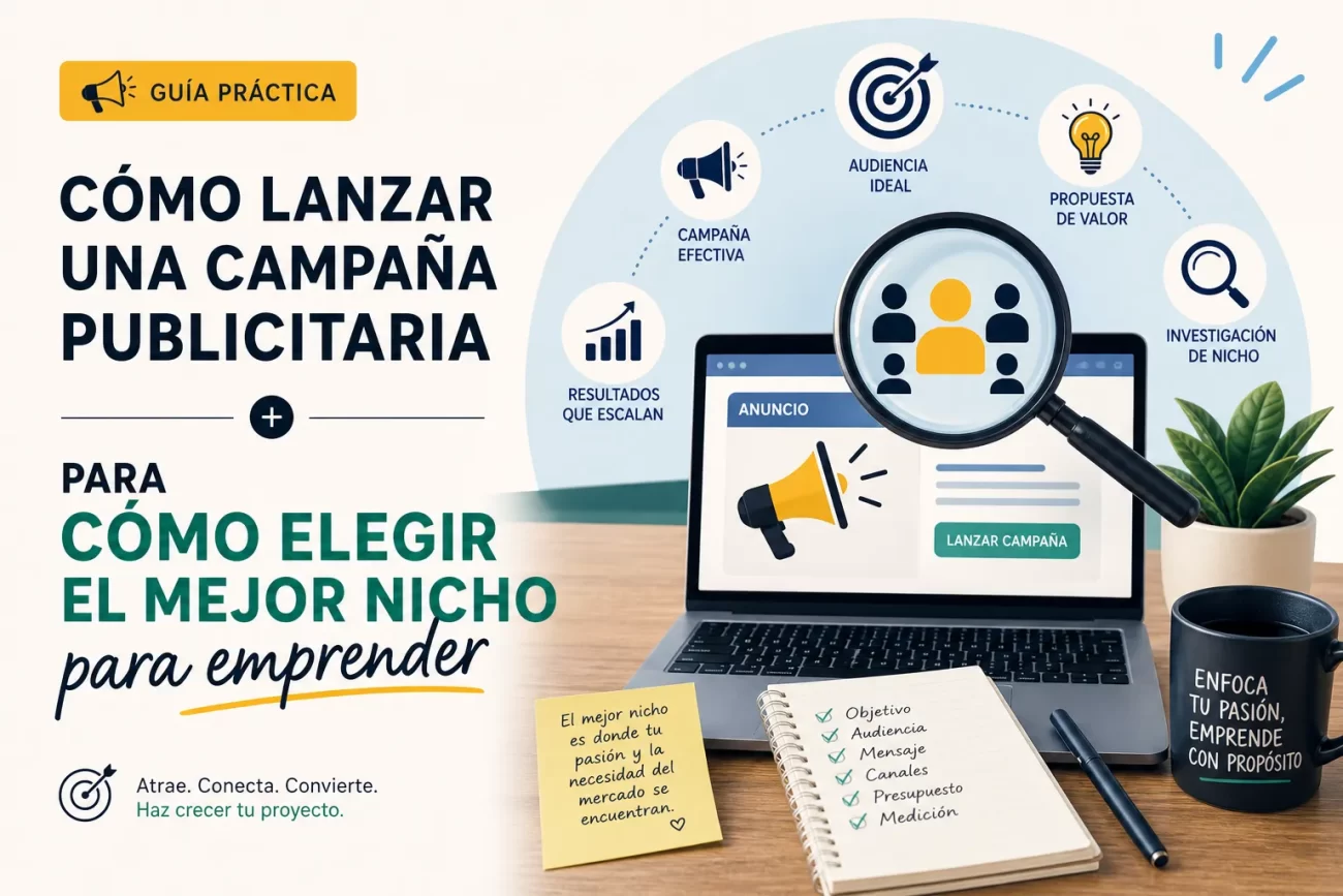 cómo lanzar una campaña publicitaria para Cómo elegir el mejor nicho para emprender