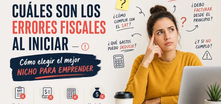 cuáles son los errores fiscales al iniciar Cómo elegir el mejor nicho para emprender