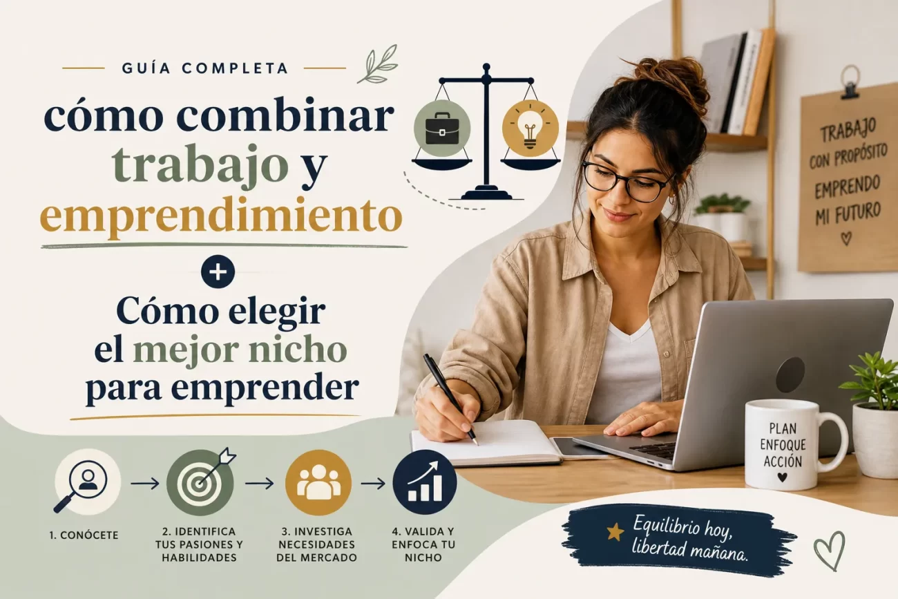 cómo combinar trabajo y emprendimiento con Cómo elegir el mejor nicho para emprender