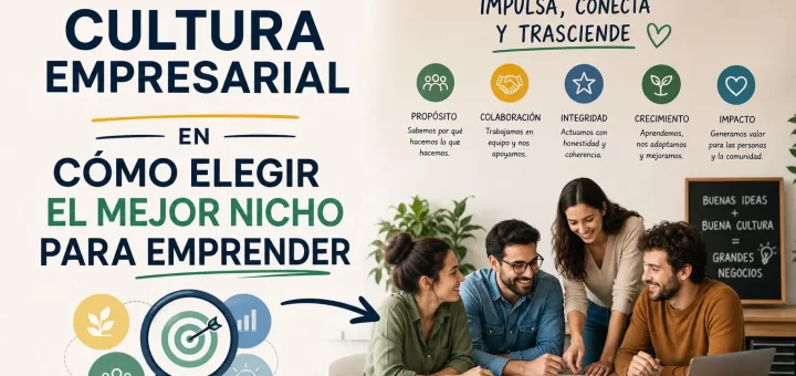 cómo crear cultura empresarial en Cómo elegir el mejor nicho para emprender