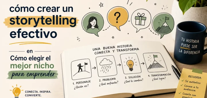 cómo crear un storytelling efectivo en Cómo elegir el mejor nicho para emprender