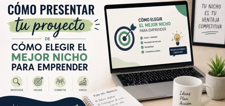 cómo presentar tu proyecto de Cómo elegir el mejor nicho para emprender