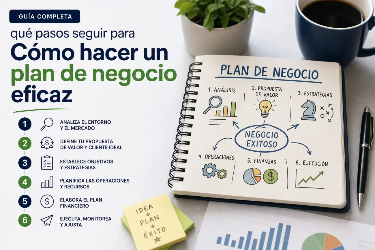 qué pasos seguir para Cómo hacer un plan de negocio eficaz